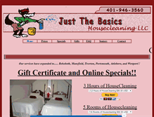 Tablet Screenshot of justthebasicsco.com